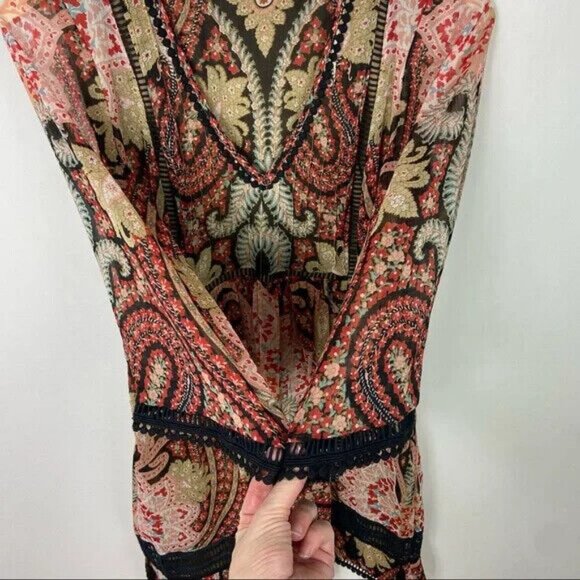 Anthropologie‎ Hippie Size 8 Bohemian Tunic Dress Chic Sleeves Whimsigoth Witchy - Picture 7 of 11